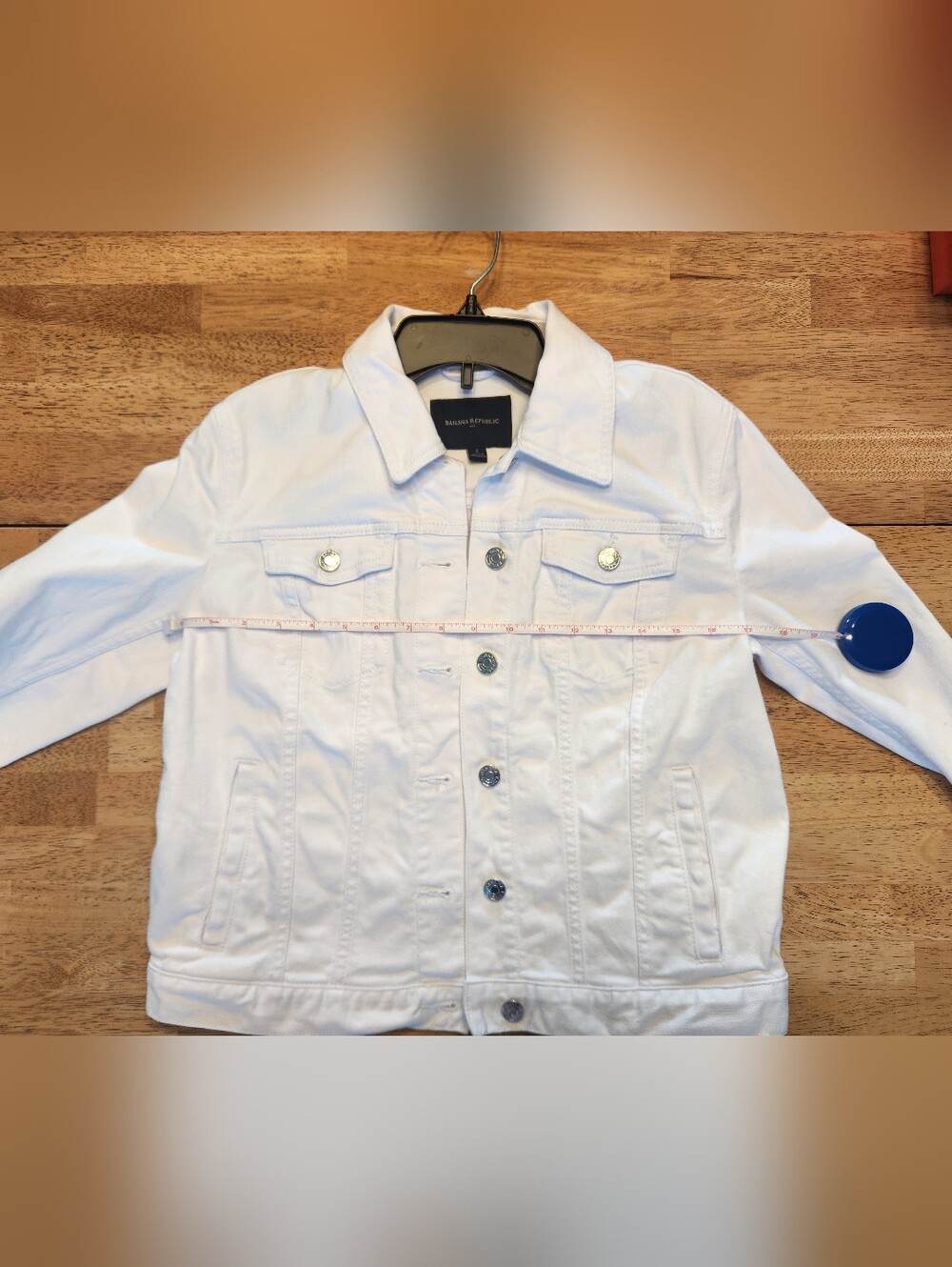 Banana Republic White Denim Jean Jacket - Picture 6 of 8